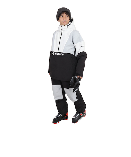 エアボーン(ARBN)ボードウェア 上下セット プルオーバー スーツ AB43WW1525 WHT