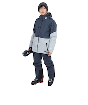 エアボーン（ARBN）スキーウェア 上下セット スーツ HORIZONTAL AB43WW1512 GRY