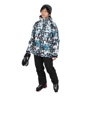 エアボーン（ARBN）スキーウェア 上下セット スーツ GRAFITTI AB43WW1514 BLK