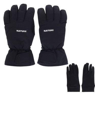 エアボーン（ARBN）NATURE LIMITED 五指グローブ AB43WG1556 BLK