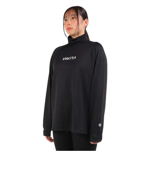 ニキータ（NIKITA）スノーウェア インナー WAFFLE ハイネックインナー NKT23IW005-BLK