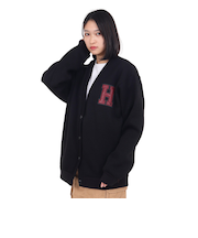 ハーレー（HURLEY）オーバーサイズ カーディガン 23 WSW2200002-BLK