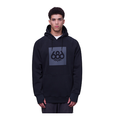 686(686)スノーボード ウェア プルオーバー フーディー KNOCKOUT PULLOVER HOODY M3FAFLC137-BLK