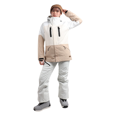 エアボーン(ARBN)スキーウェア スーツ 上下セット TRICOLOR AB43WW1517 BEG