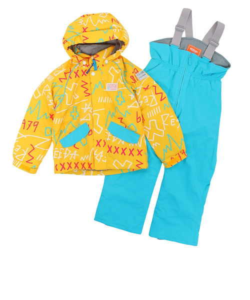 ジュニア スキーウェア ガールズ TGレオパードスーツ 上下セット