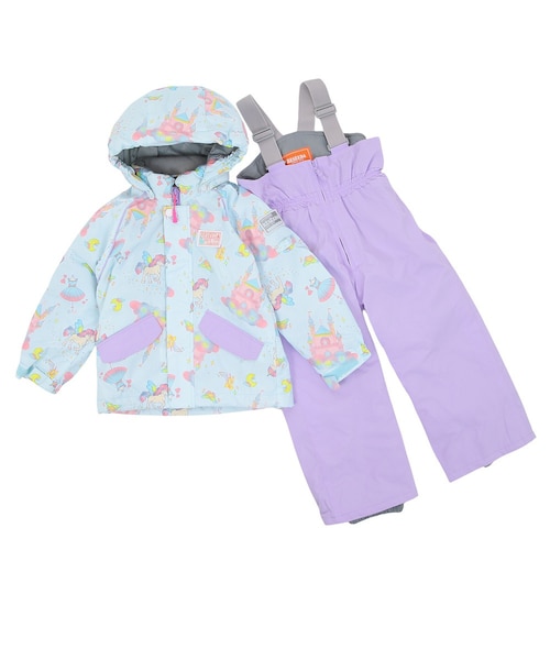 RUSTY/ラスティ キッズ 迷彩柄 子供 スキーウェア スノーウェア
