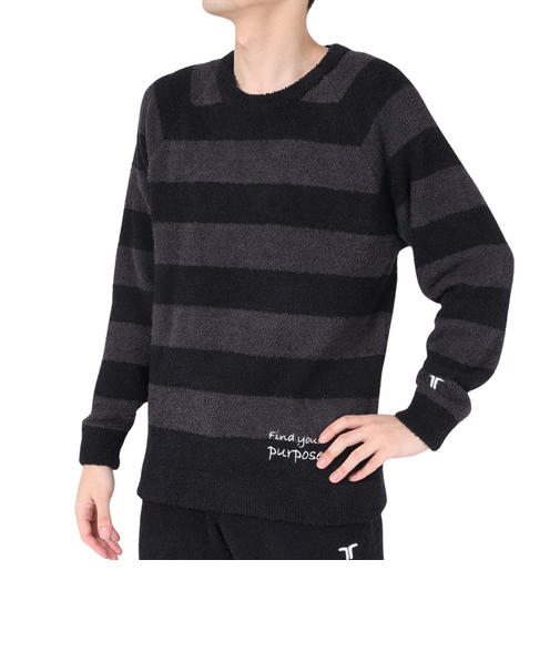 シャギーニットプルオーバー TL-C033PO-BLK