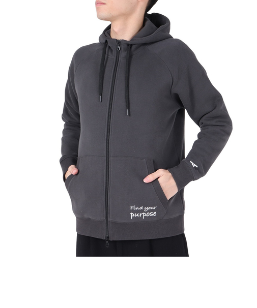 スーパーソフト裏毛フルジップパーカ TL-C040JK-CGY