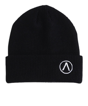 エアボーン(ARBN)EMB ニットキャップ ビーニー AR23FW-CAP003BLK ニット帽 フリーサイズ 黒