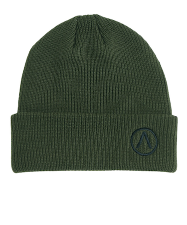 エアボーン（ARBN）EMB ニットキャップ ビーニー AR23FW-CAP003KHK ニット帽 フリーサイズ カーキ
