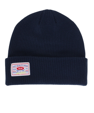 ニット帽 ニット ビーニー SL23FW-HAT002IBLU 青 防寒 フリーサイズ