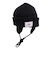 ニット帽 EAR MAFF ニットキャップ ビーニー SL23FW-HAT003BLK フリーサイズ 紐付き 耳当て付き 黒