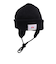 ニット帽 EAR MAFF ニットキャップ ビーニー SL23FW-HAT003BLK フリーサイズ 紐付き 耳当て付き 黒
