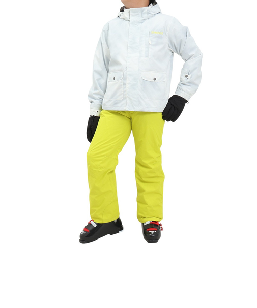 ジュニア ボーイズ スキーウェア フォグスーツ 上下セット ST23FW0034 WHT サイズ調整
