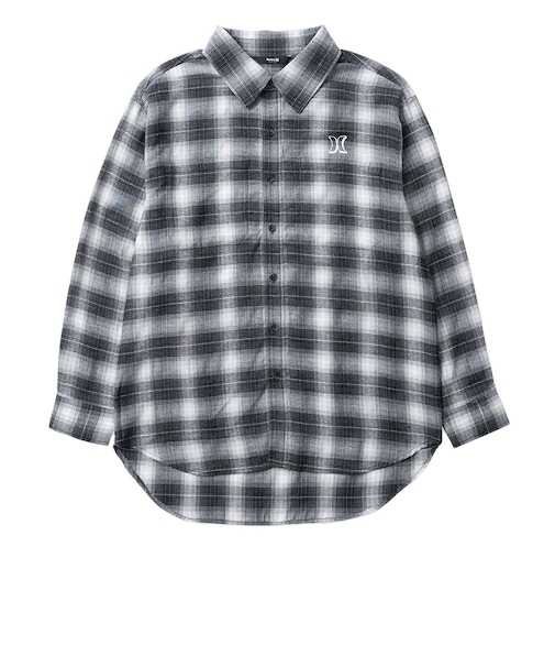 ハーレー（HURLEY）ARC ロゴ フランネルシャツ 23 MWV2200004-BLK