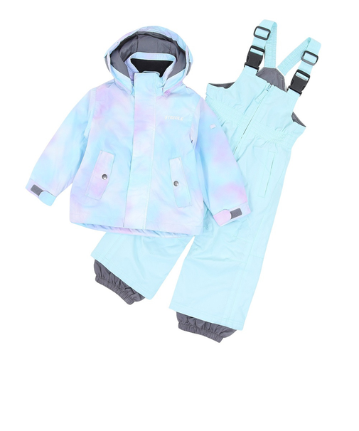 ジュニア スキーウェア ガールズ TGフォグスーツ 上下セット ST23FW0039 PNK サイズ調整