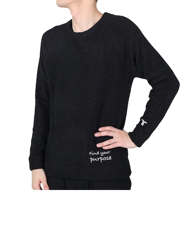 スウェット シャギーニットプルオーバー TL-C035PO-BLK