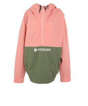 セッションズ（SESSIONS）スノーボード ウェア ジャケット MISSION 1/4 ジップフード SSFW230004 PNK