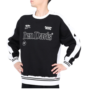 ベンデイビス（BEN DAVIS）プラクティス クルーネック スウェット 24380009-01BLK