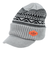 エアボーン（ARBN）ニット帽 ワークニットキャップ AR23FW-CAP001KHK フリーサイズ つば付き グレー