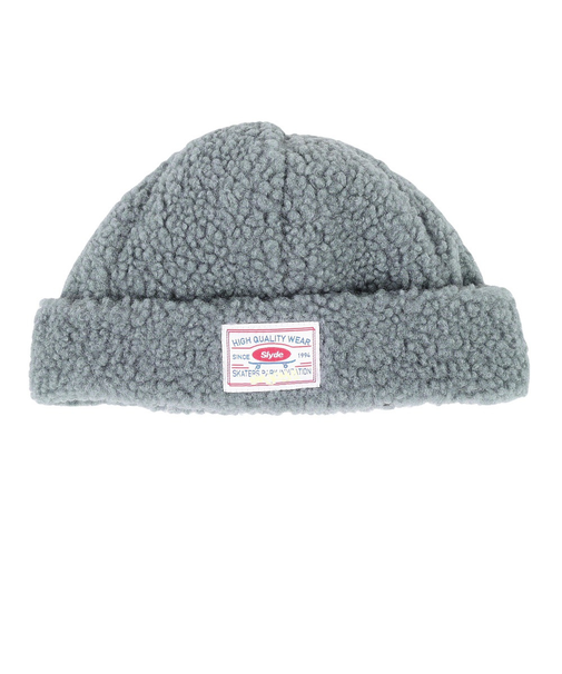 ニット帽 ボア ビーニー SL23FW-HAT005GRY フリーサイズ 防寒 紺