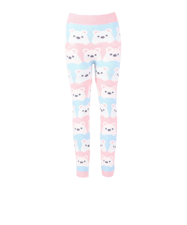 もこぱん 10分丈 レギンス シロクマ 50-0000 150 防寒