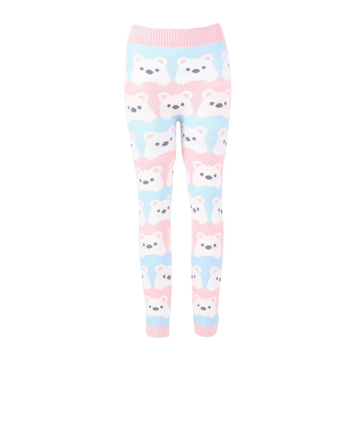 もこぱん 10分丈 レギンス シロクマ 50-0000 150 防寒