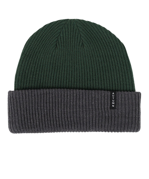 帽子 ニット帽 AT23 BLOCKED GREEN