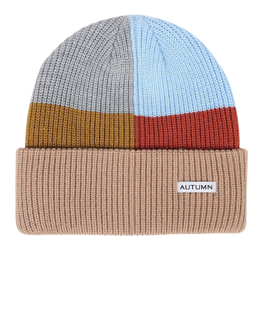 帽子 ニット帽 AT23 PATCHWORK KHAKI