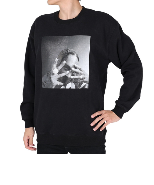 トレーナー WEST SNOOP クルースウェット 1993-23A075-Black