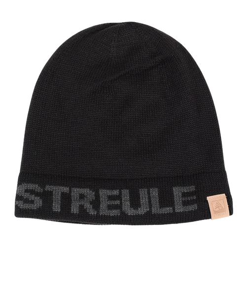 帽子 ロゴ ニットキャップ ST23FB0067 BLK