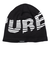 エアボーン（ARBN）帽子 ビッグロゴ ニットキャップ AB43WC1565 BLK