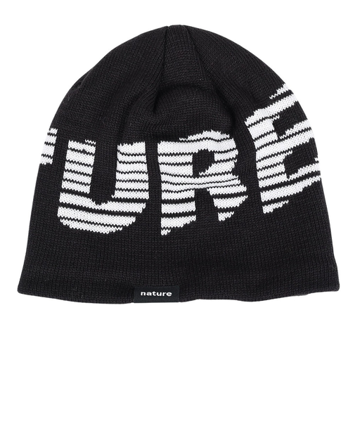 エアボーン（ARBN）帽子 ビッグロゴ ニットキャップ AB43WC1565 BLK