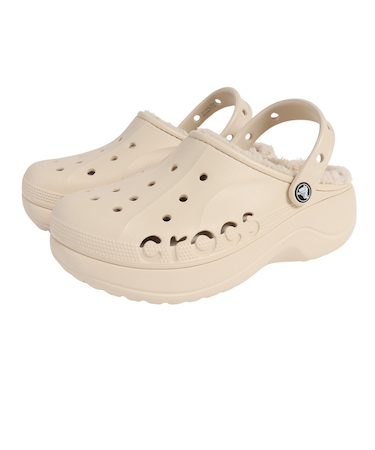 クロックス（crocs）サンダル BayaPlfmLnClog White 208708-11S-2023