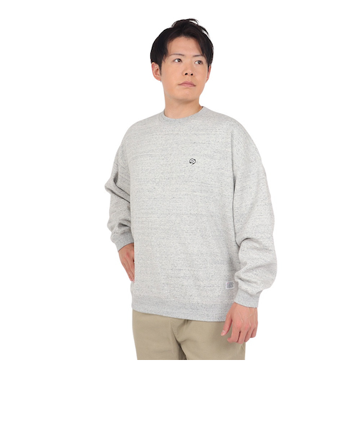 サイラス（SILAS）CHESTロゴ ベーシックワイド スウェットシャツ 110233012002-ASH