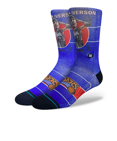 スタンス（STANCE）バスケットボール ソックス IVERSON RETRO BIGHEAD A555C23IVE MUL