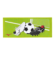 ミズノ（MIZUNO）今治製タオル サッカーフェイスタオル 箱入り 32JYB12100
