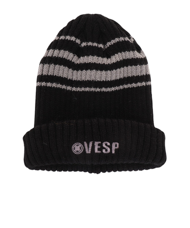 ベスプ（VESP）ジュニア 帽子 ニット帽 ビーニー VPJB1013BK