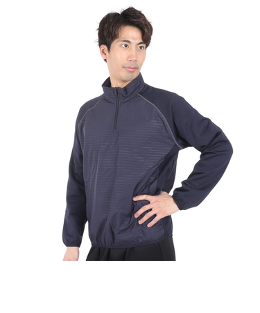 ミズノ（MIZUNO）野球ウェア ハイブリッドハーフZIPジャケット 12JE8V4714