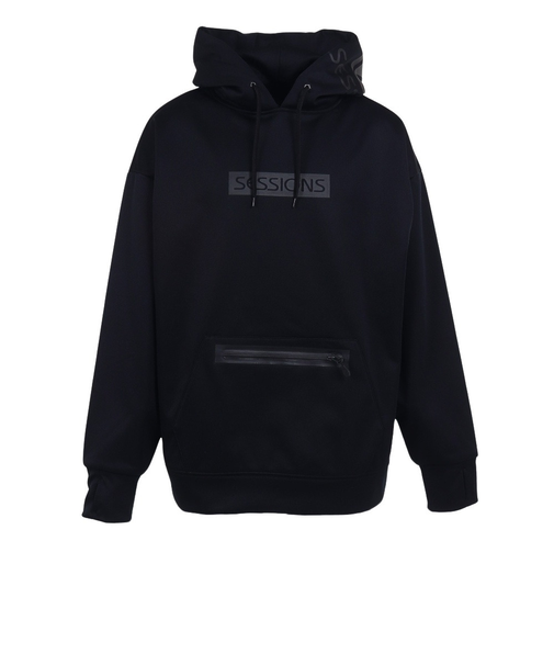 セッションズ（SESSIONS）ボードウェア DWR フリース フーディー 23010239 BLK