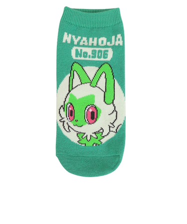 ポケモン（pokemon）キャラックス ニャオハ ロゴナンバー ソックス 1足組 SMP PM1360J