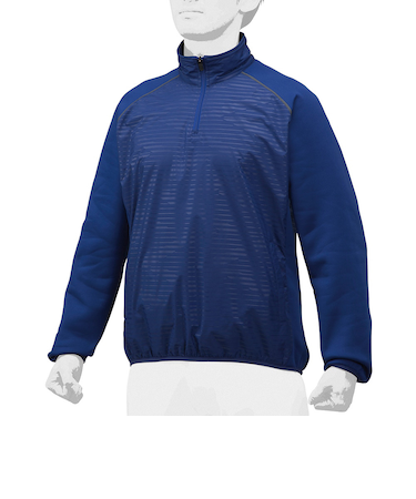 ミズノ（MIZUNO）野球ウェア ハイブリッドハーフZIPジャケット 12JE8V4716