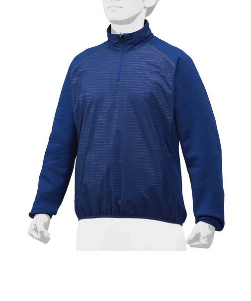 ミズノ（MIZUNO）野球ウェア ハイブリッドハーフZIPジャケット 12JE8V4716