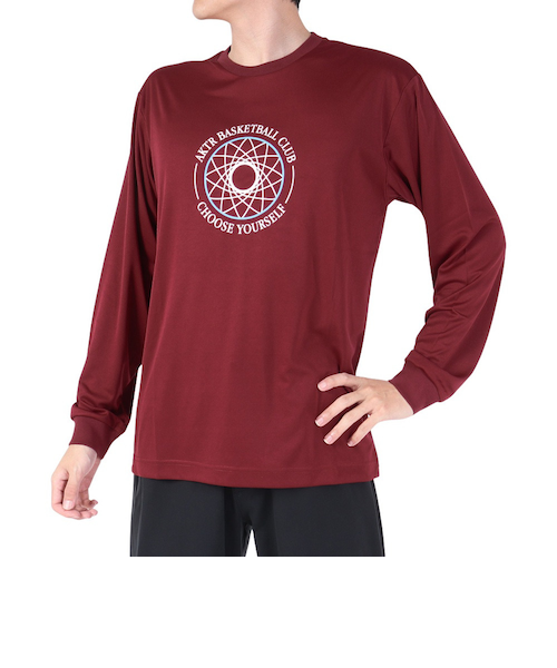 アクター（AKTR）バスケットボールウェア ATOM×AKTR POLY 長袖Tシャツ