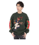 エクストララージ（XLARGE）BURNING MONSTER クルーネックニット 101234015002-GREEN