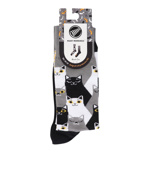 レギュラーソックス Animals 1足組 Black Cat