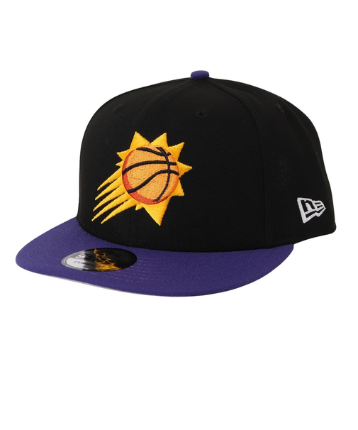 ニューエラ（NEW ERA）帽子 9FIFTY フェニックス・サンズ ブラック パープルバイザー キャンプ 13704982 帽子