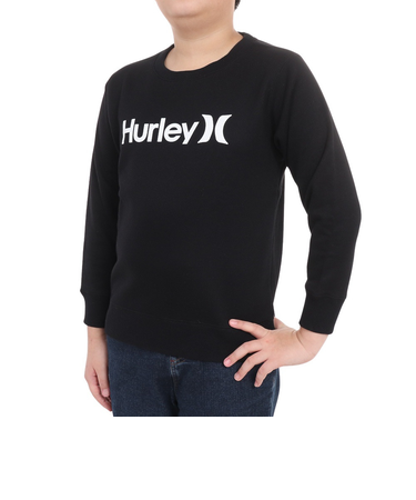 ハーレー（HURLEY）ジュニア B OAO 長袖 スウェット クルー 23 BFL2200001-BLK