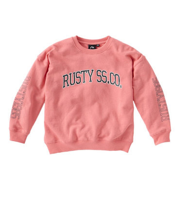 ラスティ（RUSTY）キッズ ロゴスウェット 982011PNK
