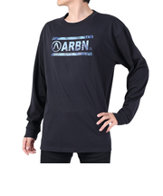 エアボーン（ARBN）長袖コットンTシャツ 01 AB2024SSMAPP091BLK